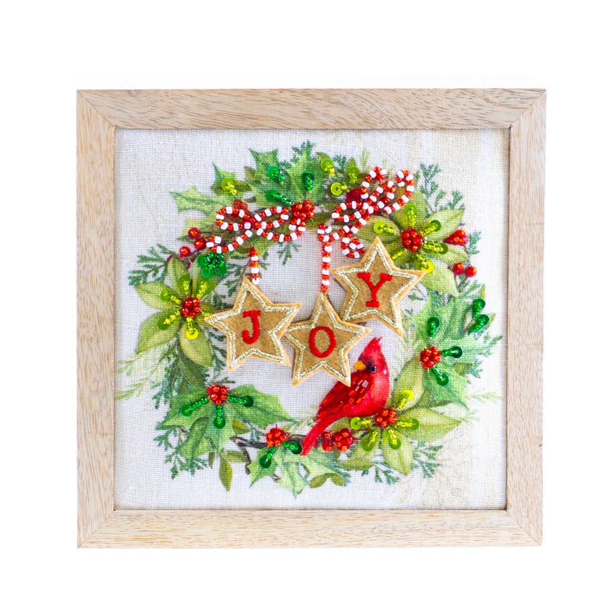Cardinal Wreath Table Top