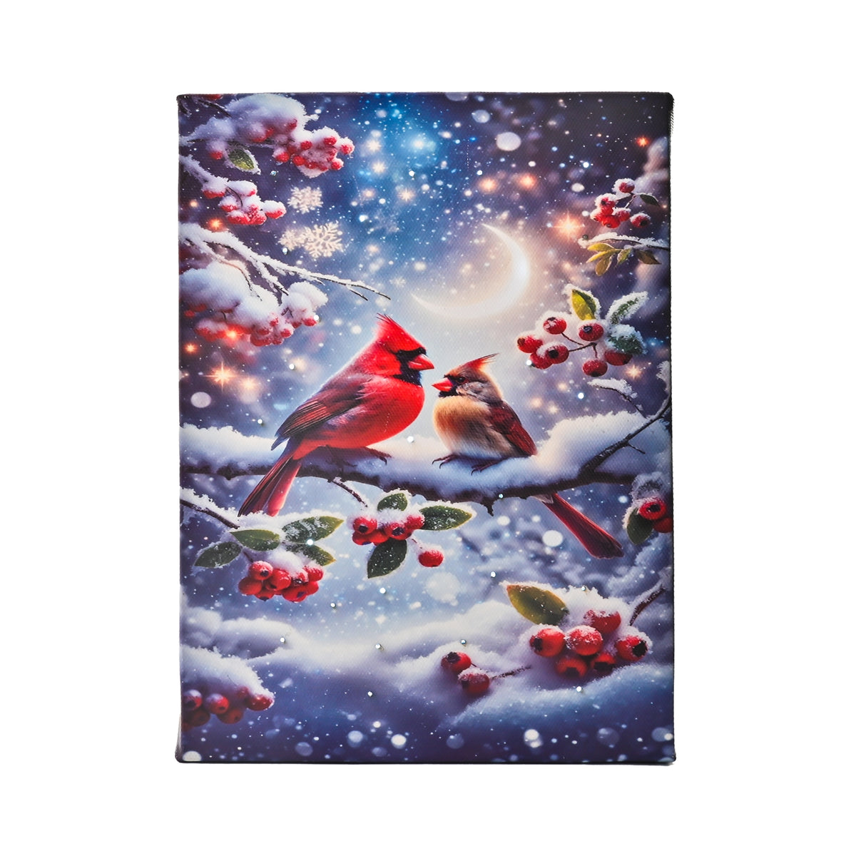 Table Top Lit Picture -  Cardinals Appear