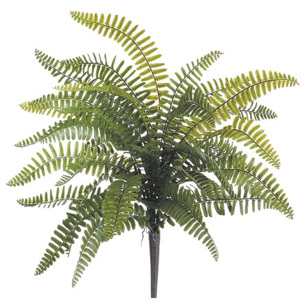 19" Plastic Boston Fern Silk Plant -Green