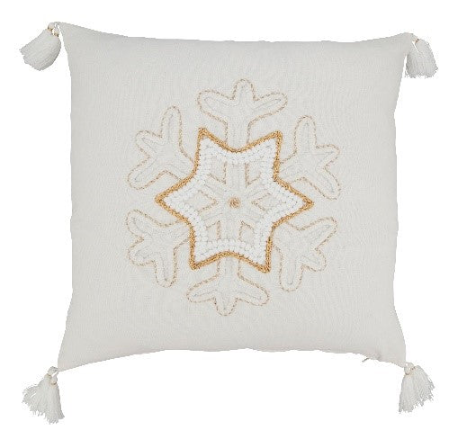Snowflake Pillow - Down Filled