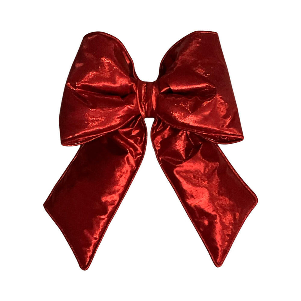 12" x 15" Red Metallic Bow