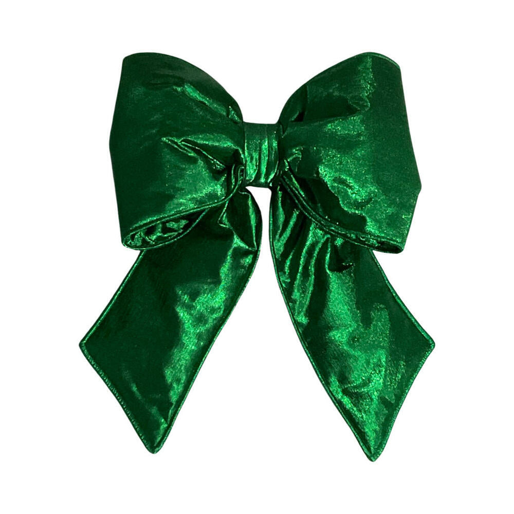 12" x 15" Green Metallic Bow