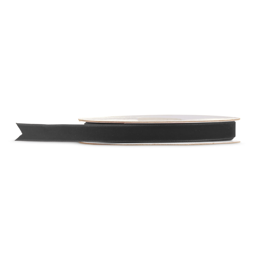 0.5" X 10 Yds Black Velvet Ribbon