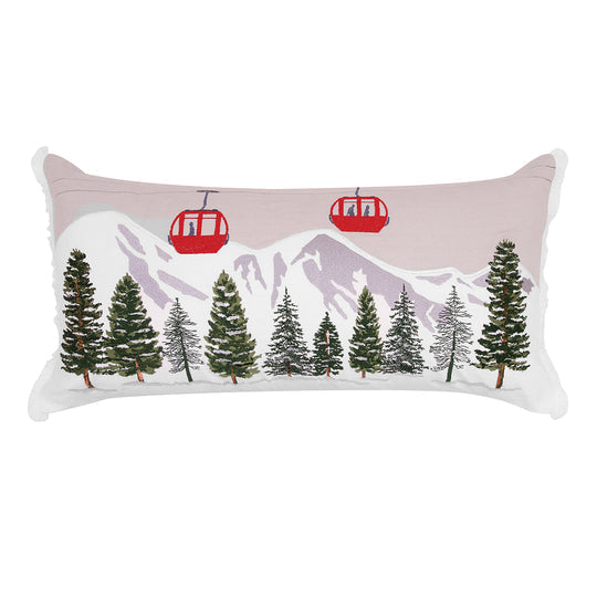 Ski Lift Indoor Lumbar Pillow