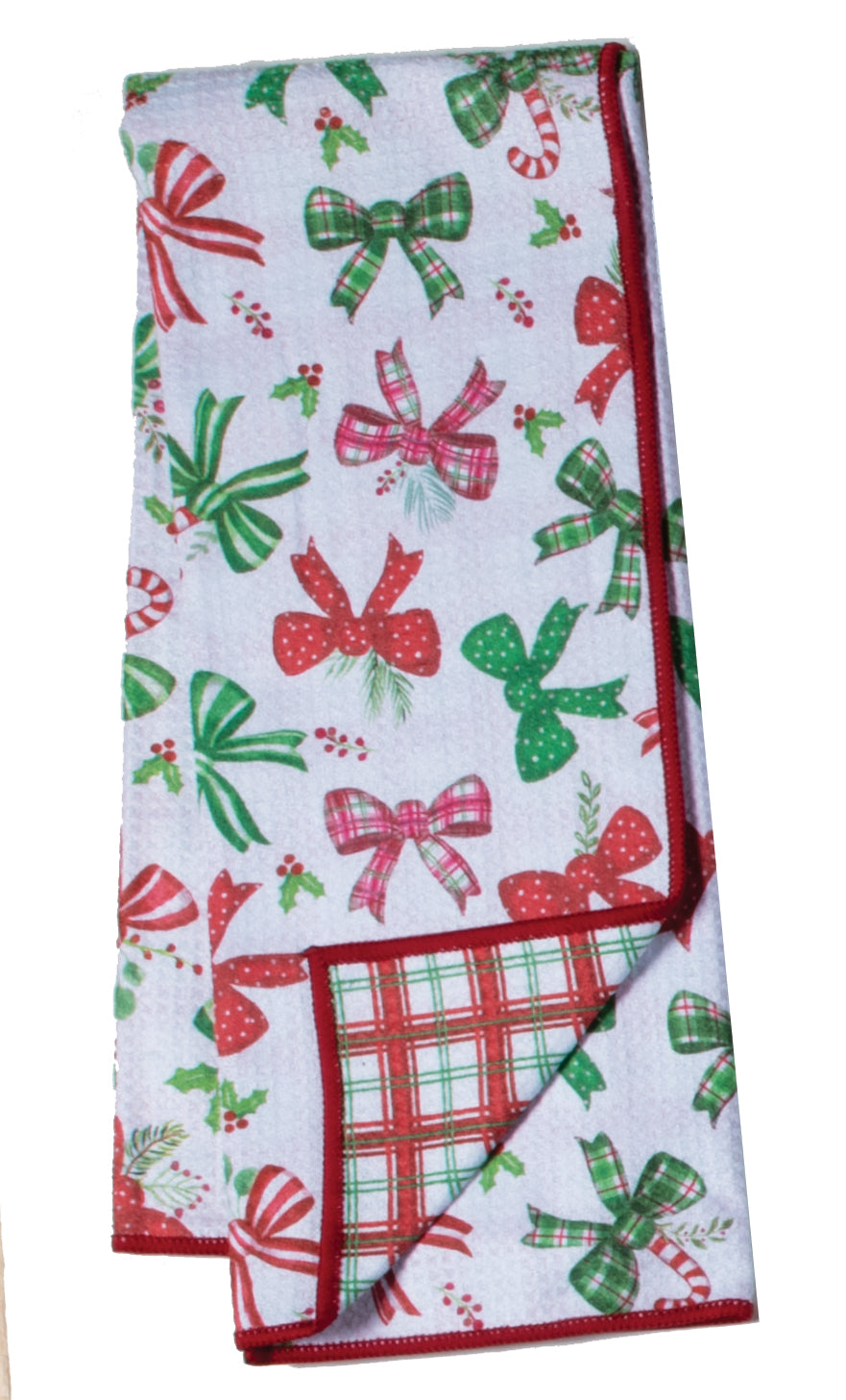 Holiday Bows Eco Towel