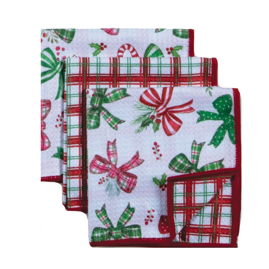 Holiday Bows Eco Cloth