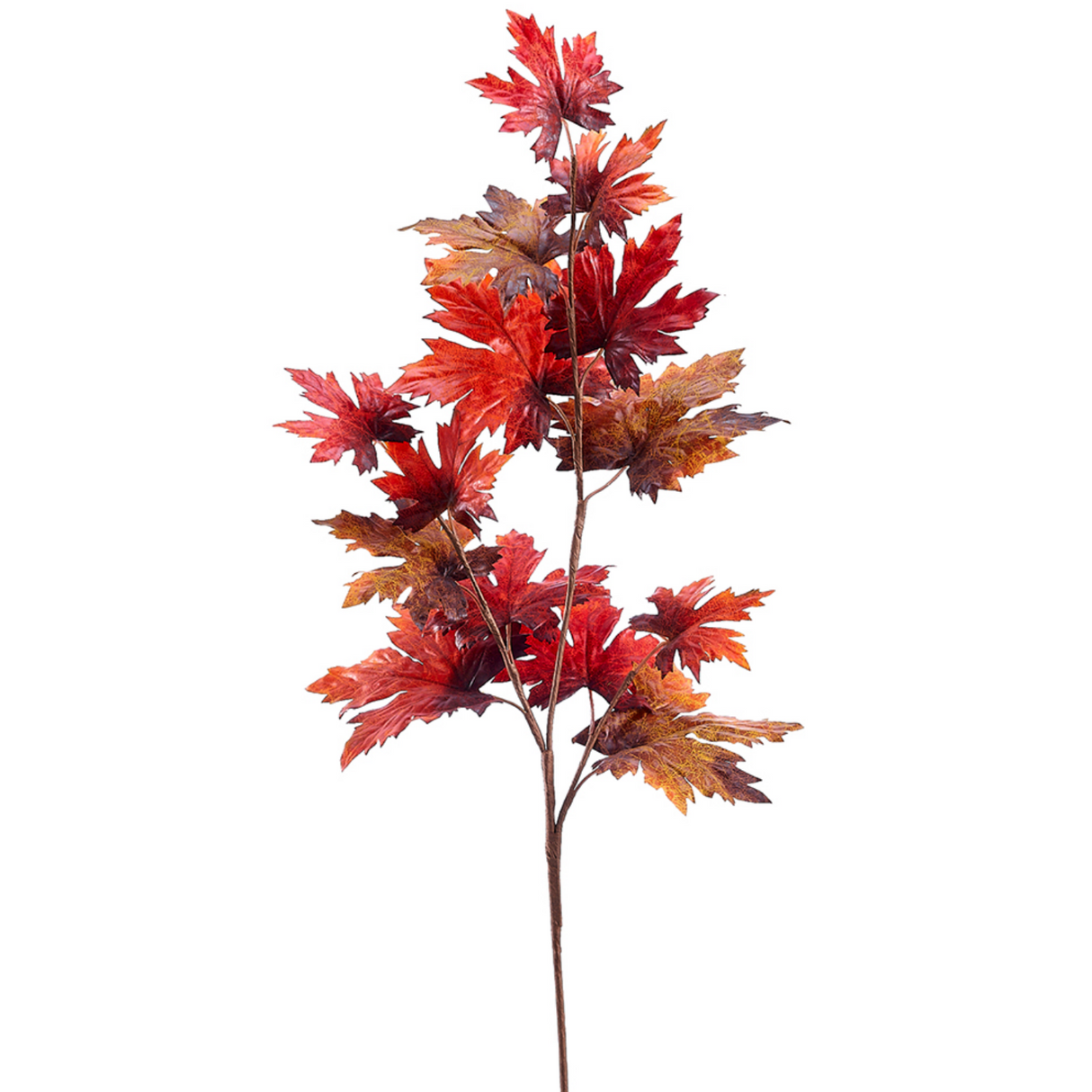 39"MAPLE LEAF SPRAY - Burgundy