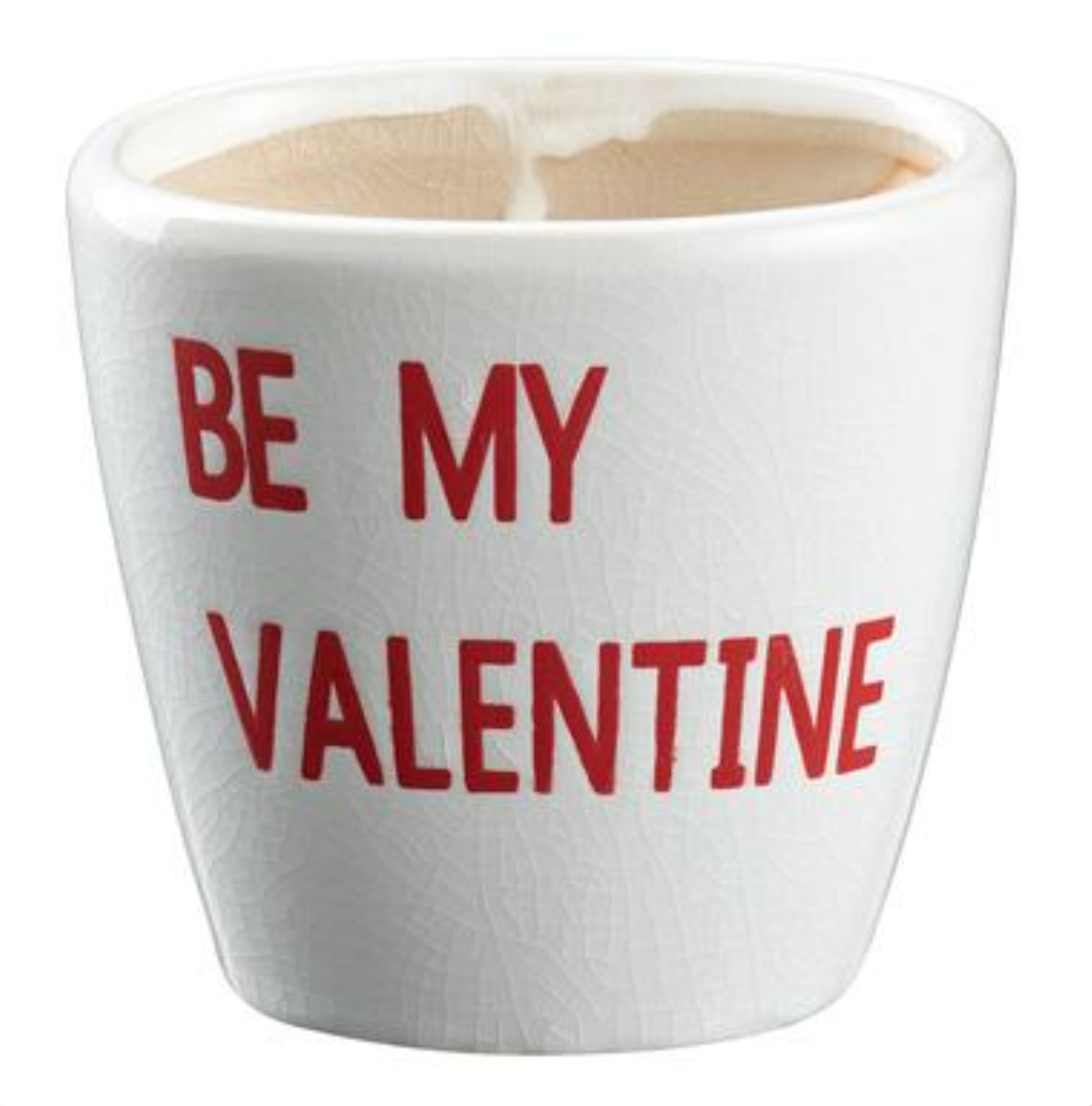 4" Be My Valentine Ceramic Vase