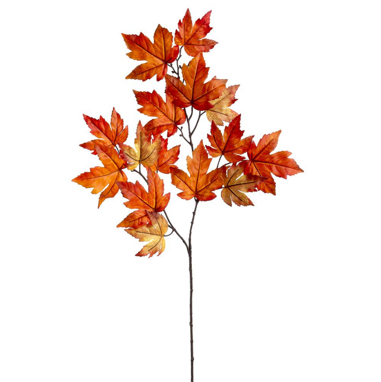 36" MAPLE LEAF SPRAY - ORANGE