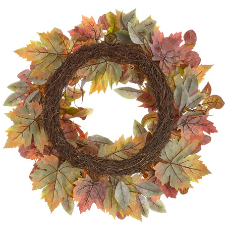 24"MAPLE + EUCALYPTUS WREATH