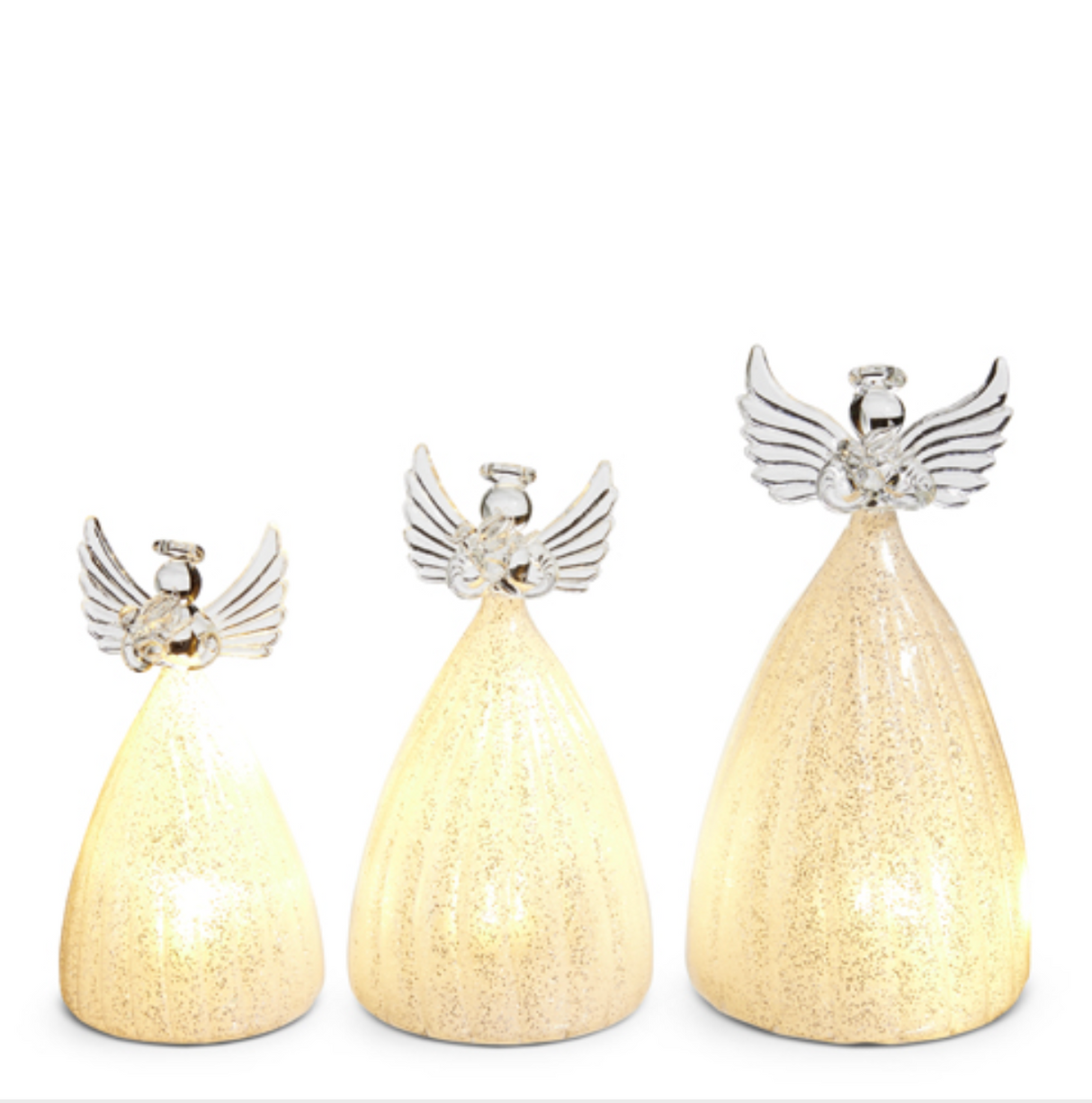 6.5" Lighted Angel Ornaments