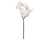 35" SNOWED MAGNOLIA SPRAY -  White