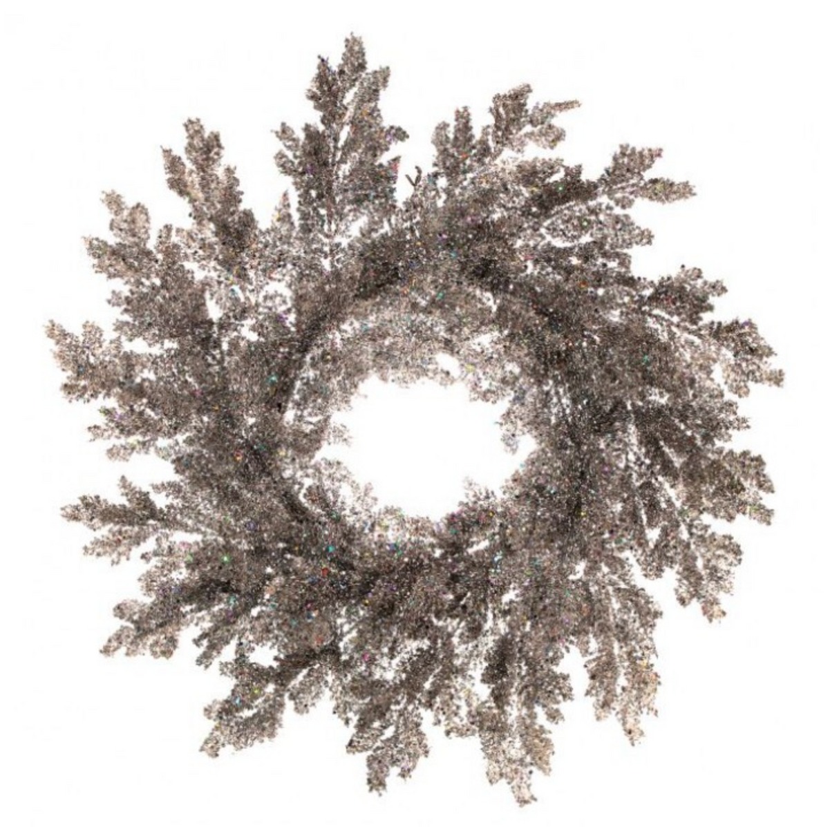 24" LAZER GLITTER PINE WREATH