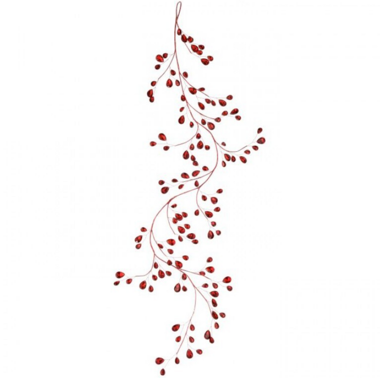 48" METAL JEWEL GARLAND - RED