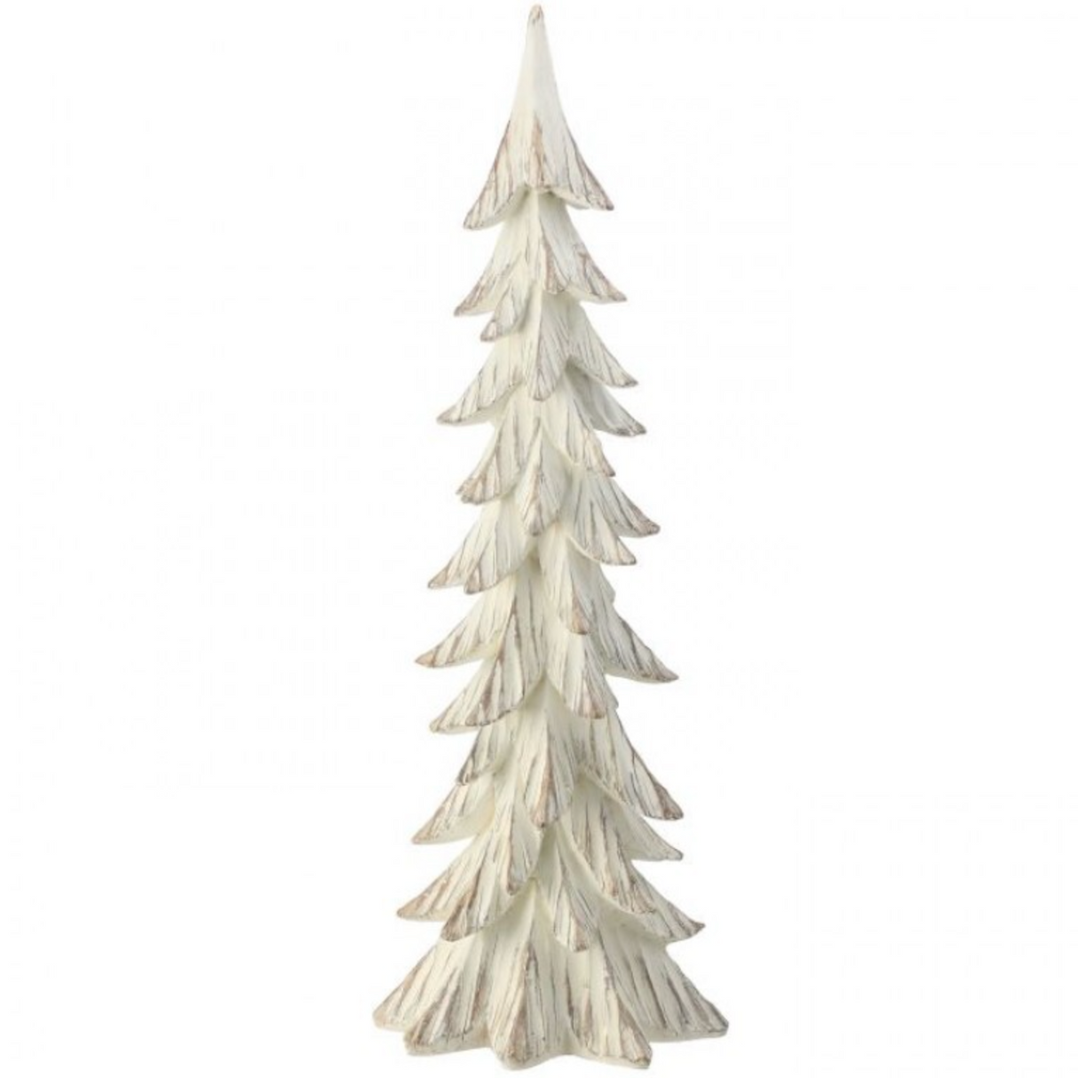 25" RSN WEATHERED TREE W/GOLD BRUSH - CREAM