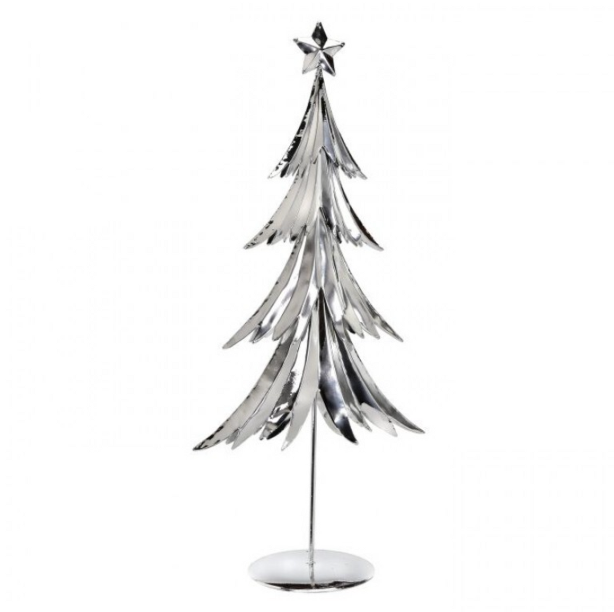 22.5" PLATED METAL TREE - SILVER