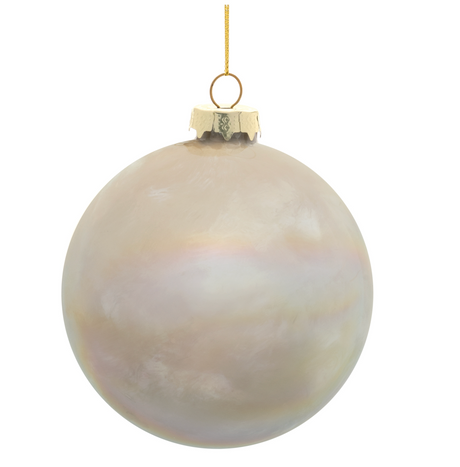 Marbled Glass Ball Ornament