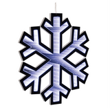 Snowflake Infinity Light 15.75"H Acrylic UL Plug