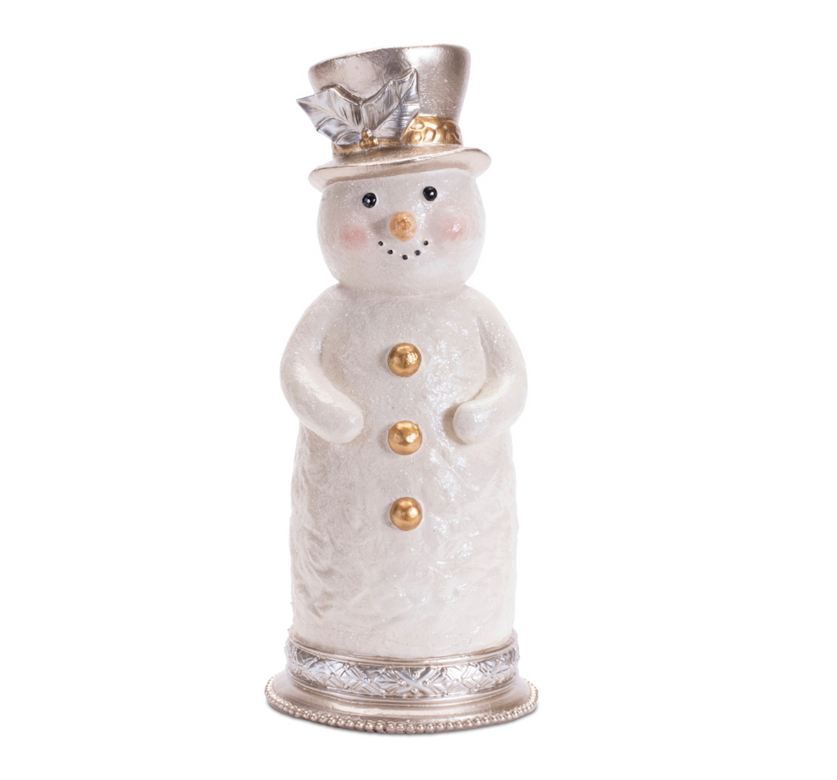 Snowman 10"H Resin