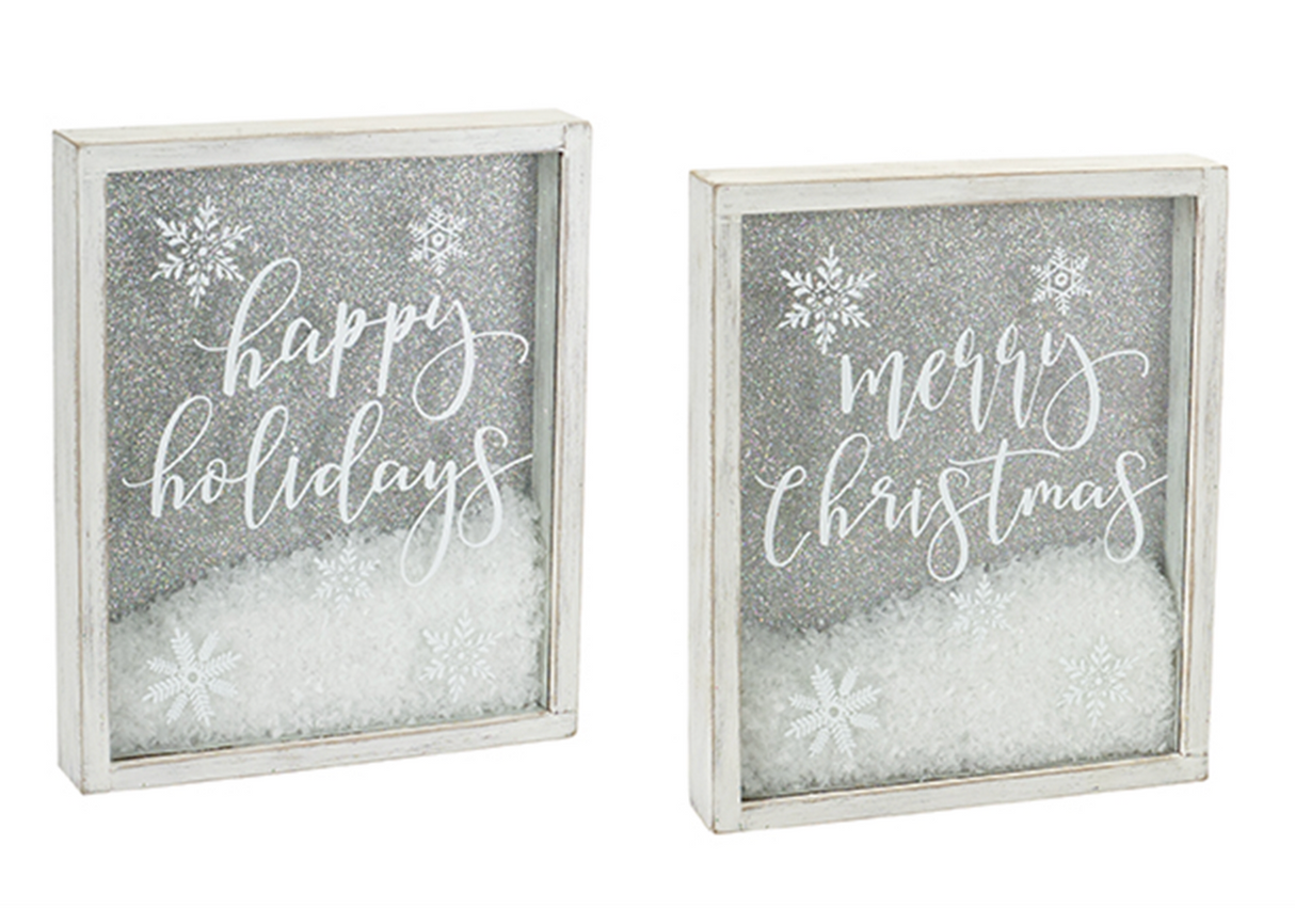 Christmas Frame with Snow