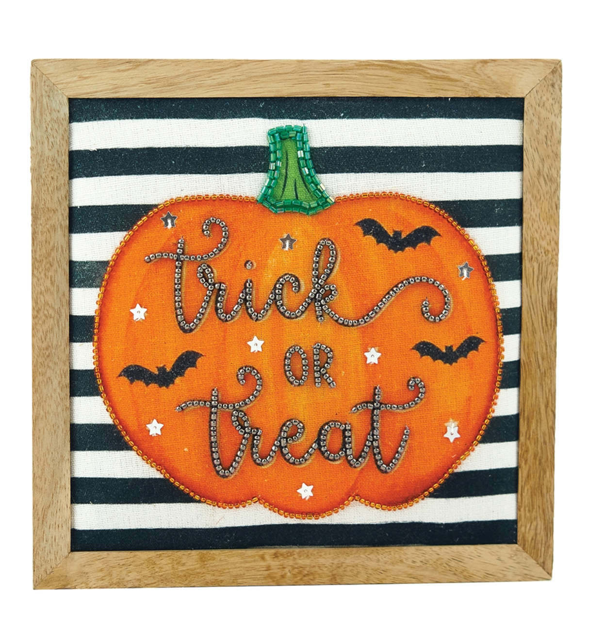 Embellished Pumpkin Shelf Sitter