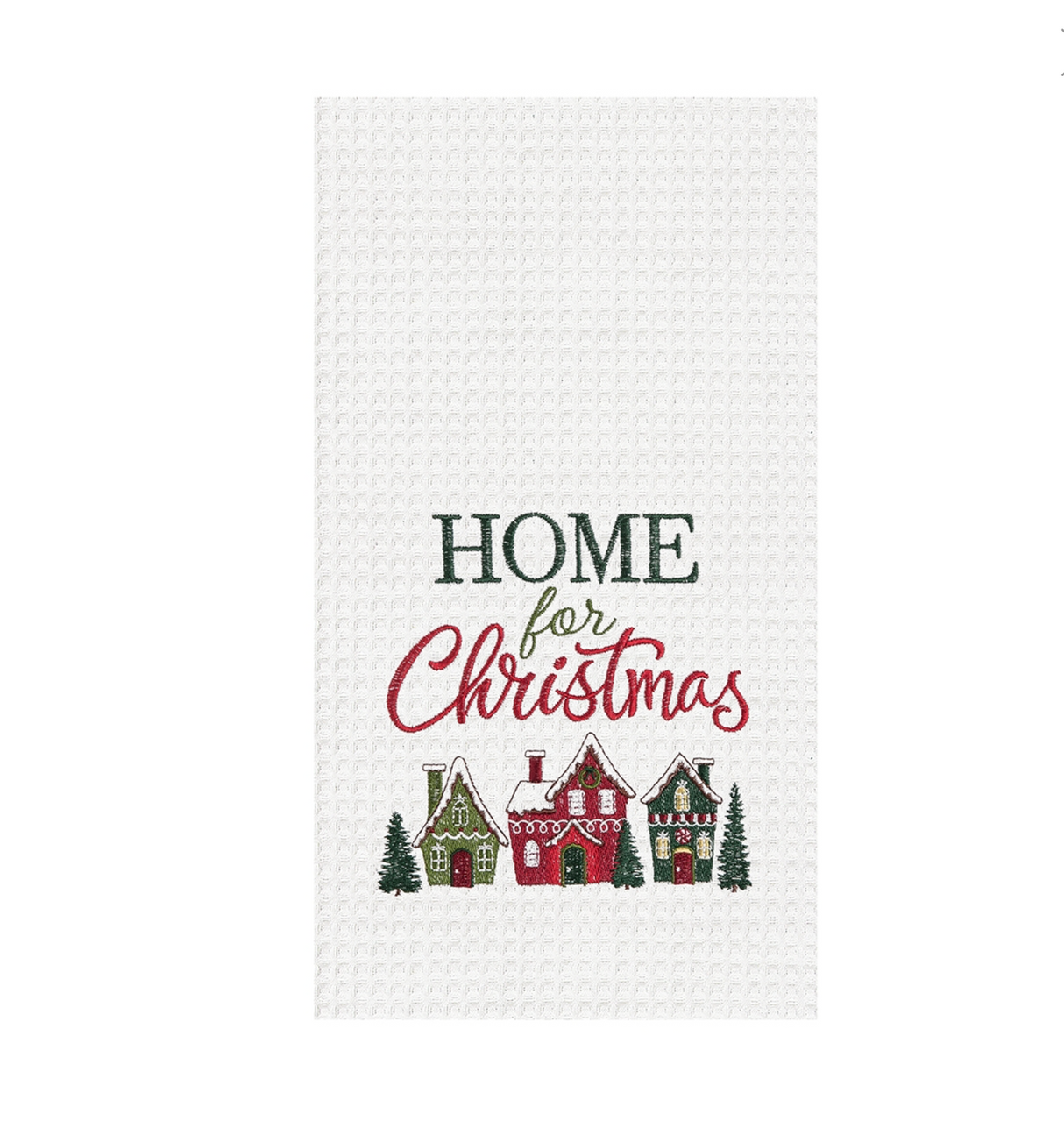 Home For Christmas Village Towel