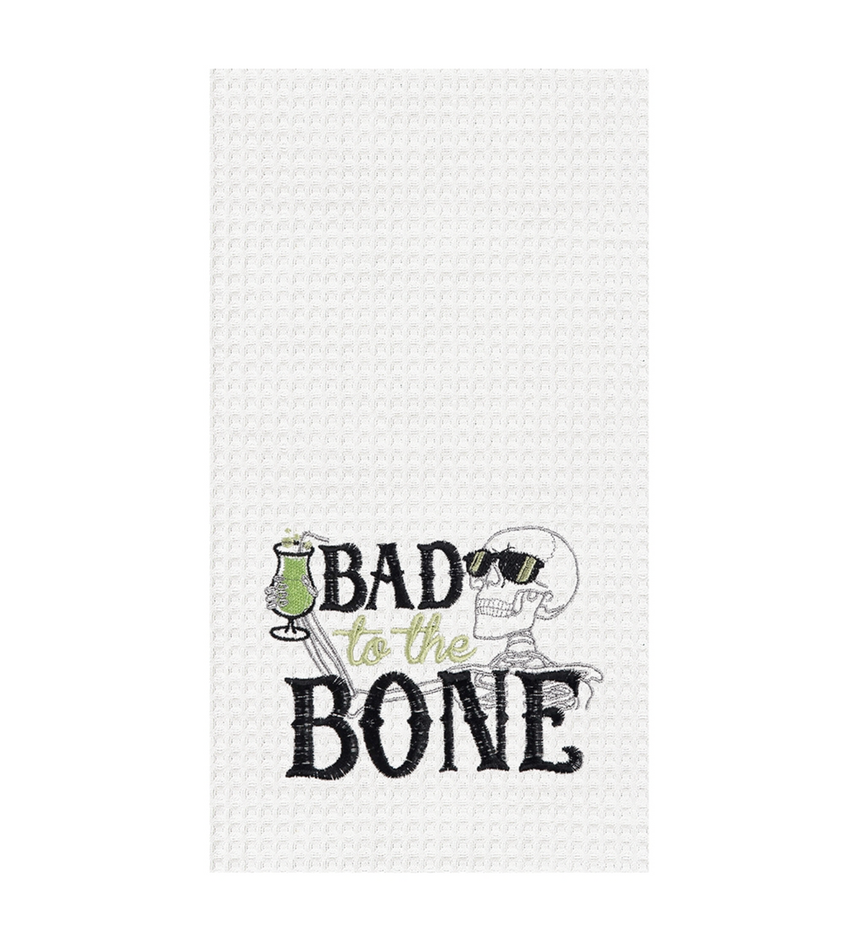 Bad To The Bone Skeleton Towel