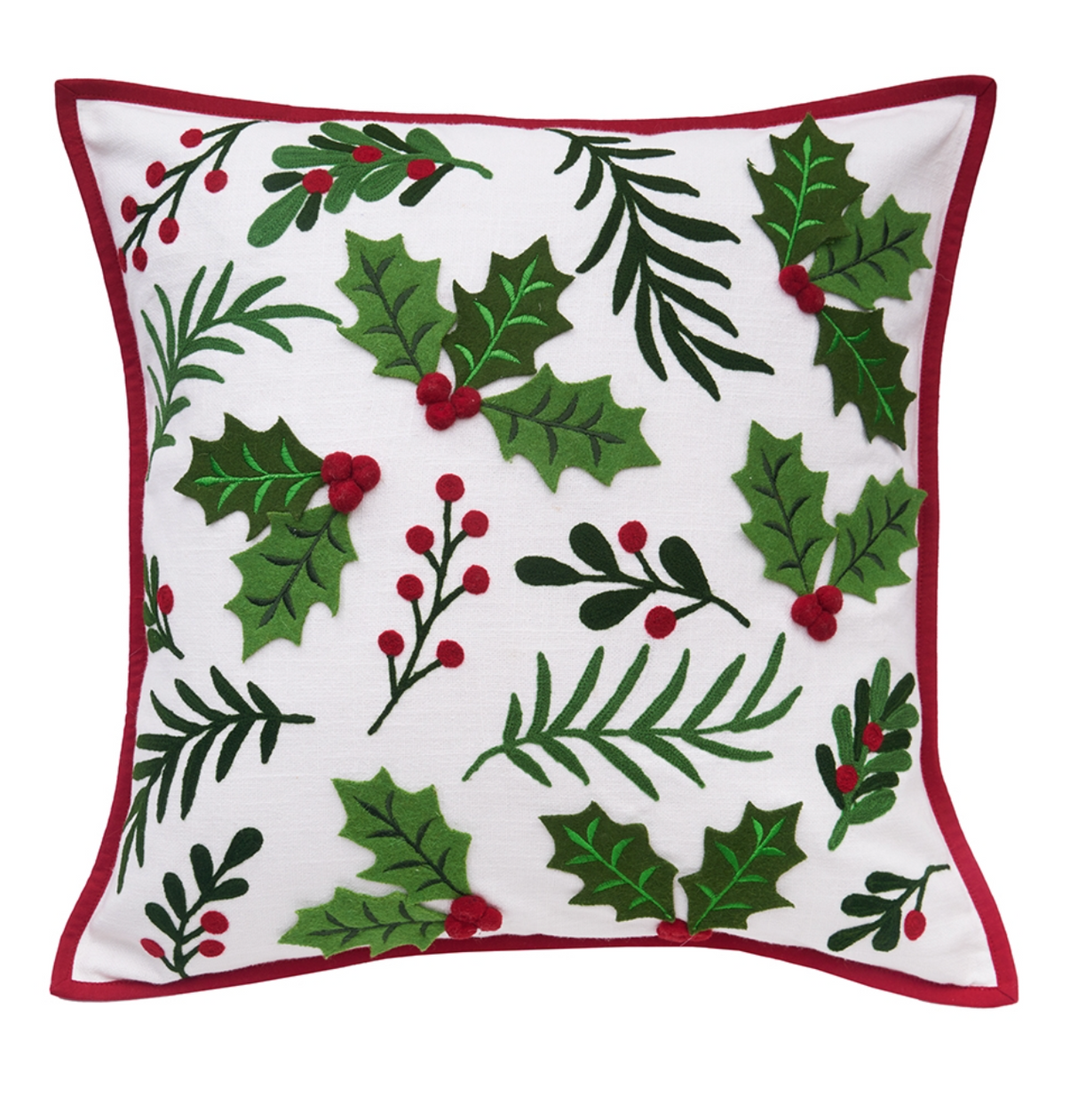 Holly Spring Berry Pillow