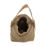 Coffee Teresa Faux Fur Hobo