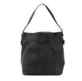 Black Hobo with Black Handle Handbag