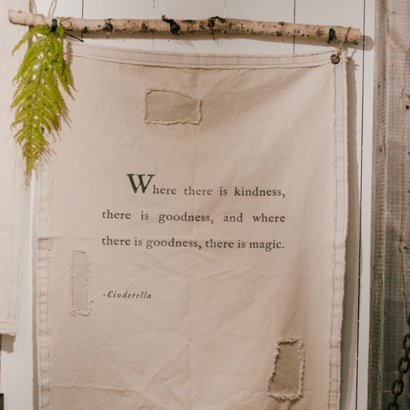 Cinderella Canvas Wall Hanging 31.5" x 40" × 2