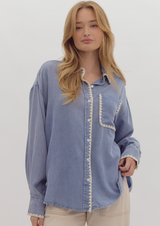 Diana Blouse - Blue Denim