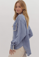 Diana Blouse - Blue Denim