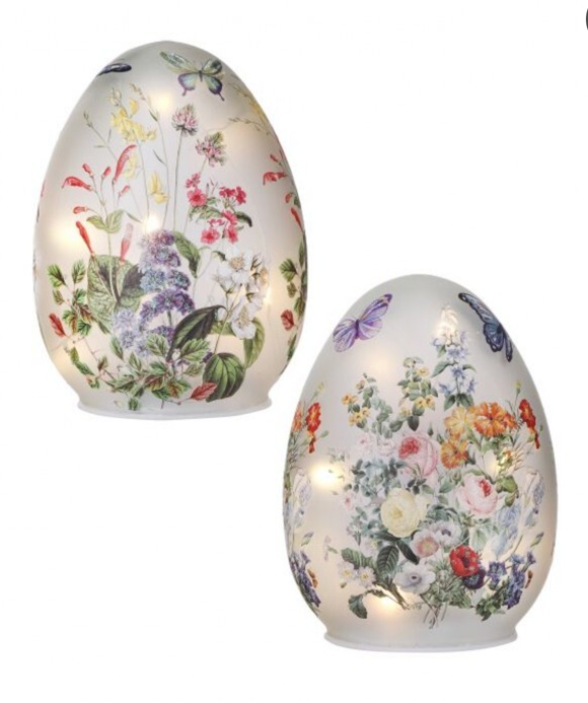 6" Led Floral Egg