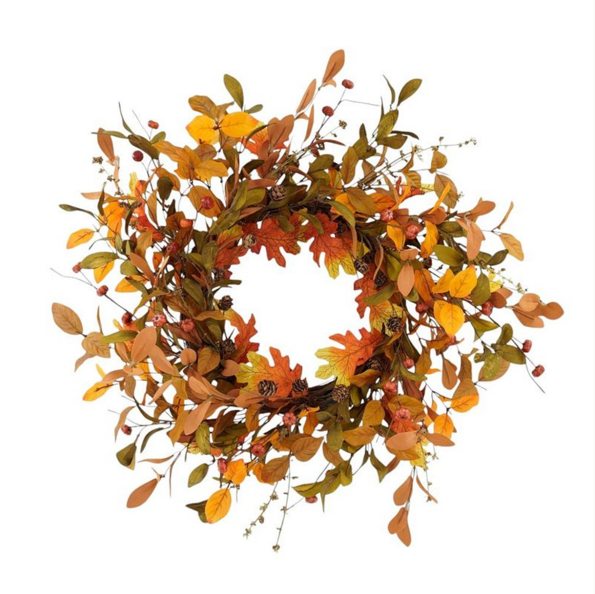 Mini Pumpkin Berry Wreatrh 22"