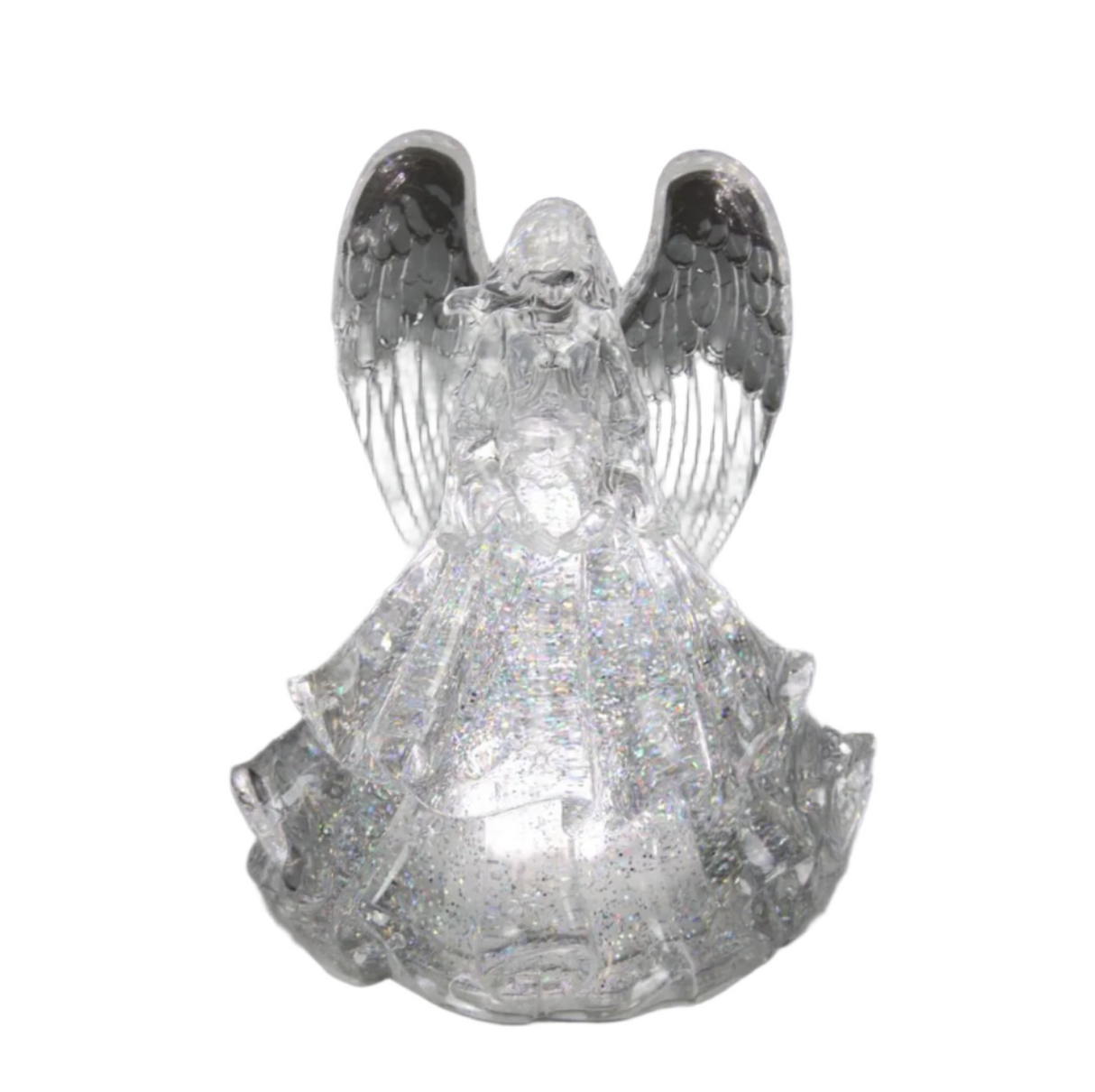 GLOBE #52 -Angel Lighted LED Swirl Globe 9.25"