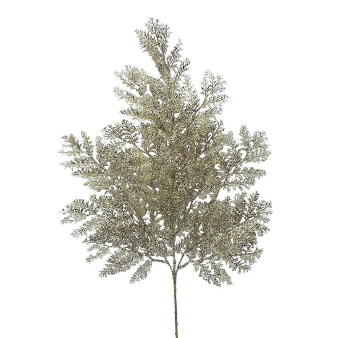 Glittered Metallic Juniper Spray 30"