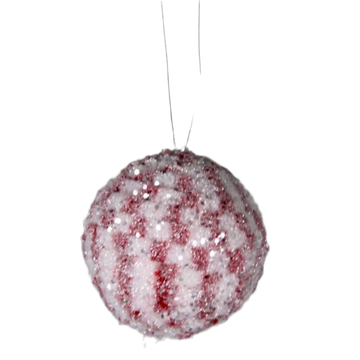 Frosted Ball Ornament  4"