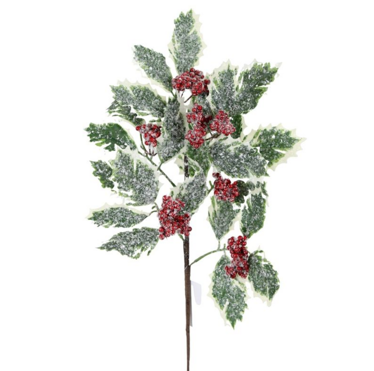 Frosted Berry + Holly Stem 21"