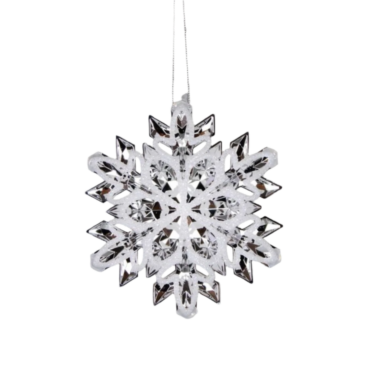 Acrylic Snowflake Ornament  5.25""