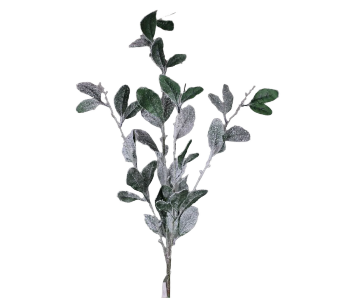 Snow Lamb Ear Leaf  Spray 37"