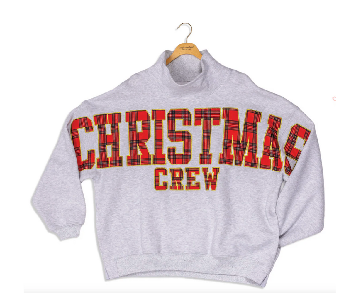 Christmas Crew One Size Sweatshirt - Grey / Red