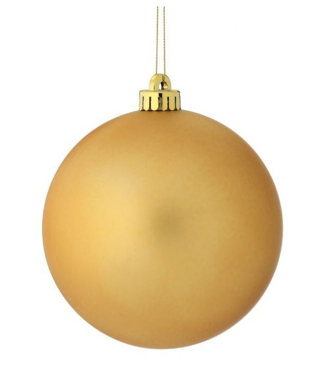 Matte Gold Ball Ornament