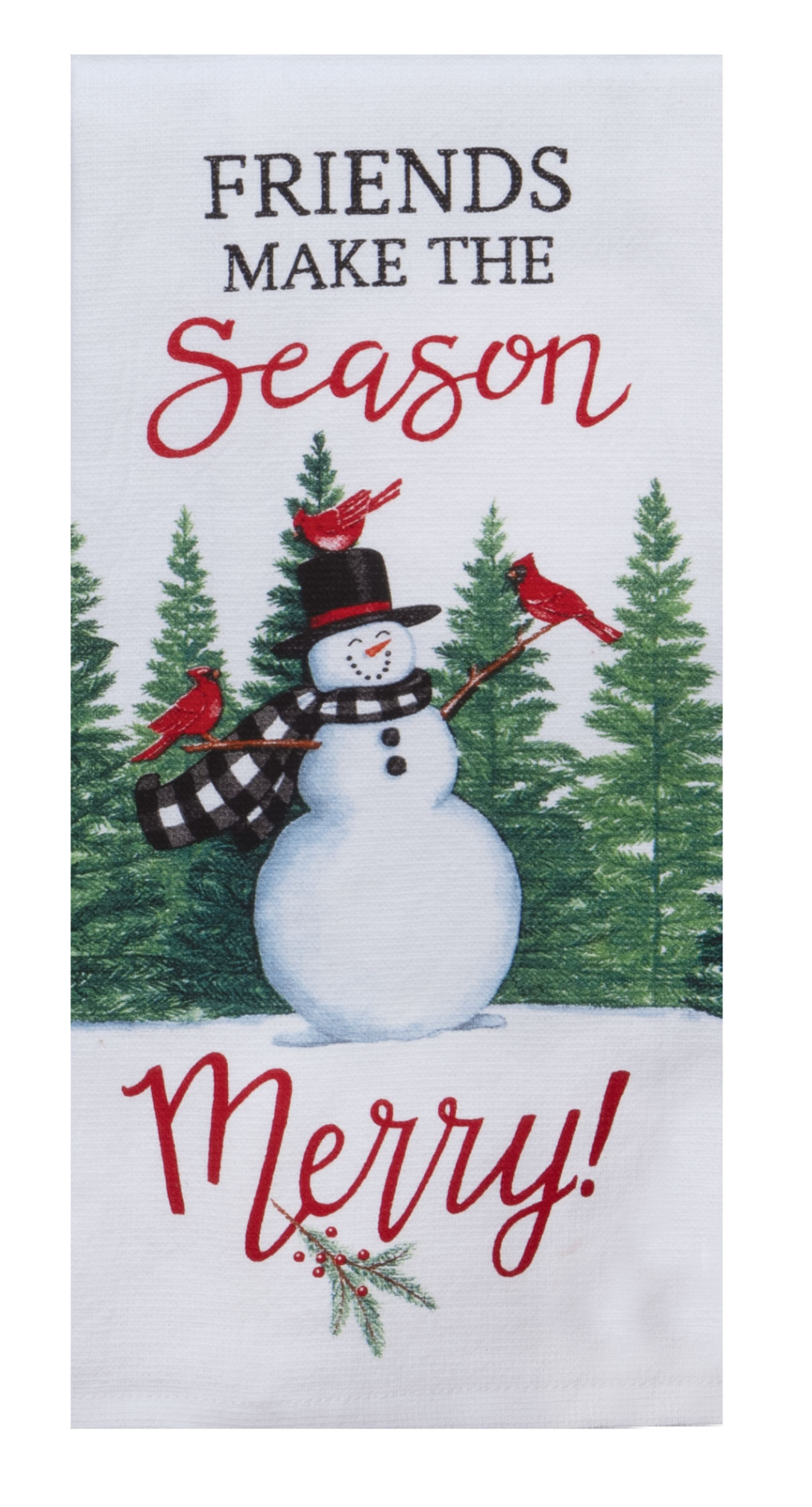 "Friends" Snowman Terry Kitchen Towel