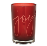 Crimson "Joy" Candle Holder