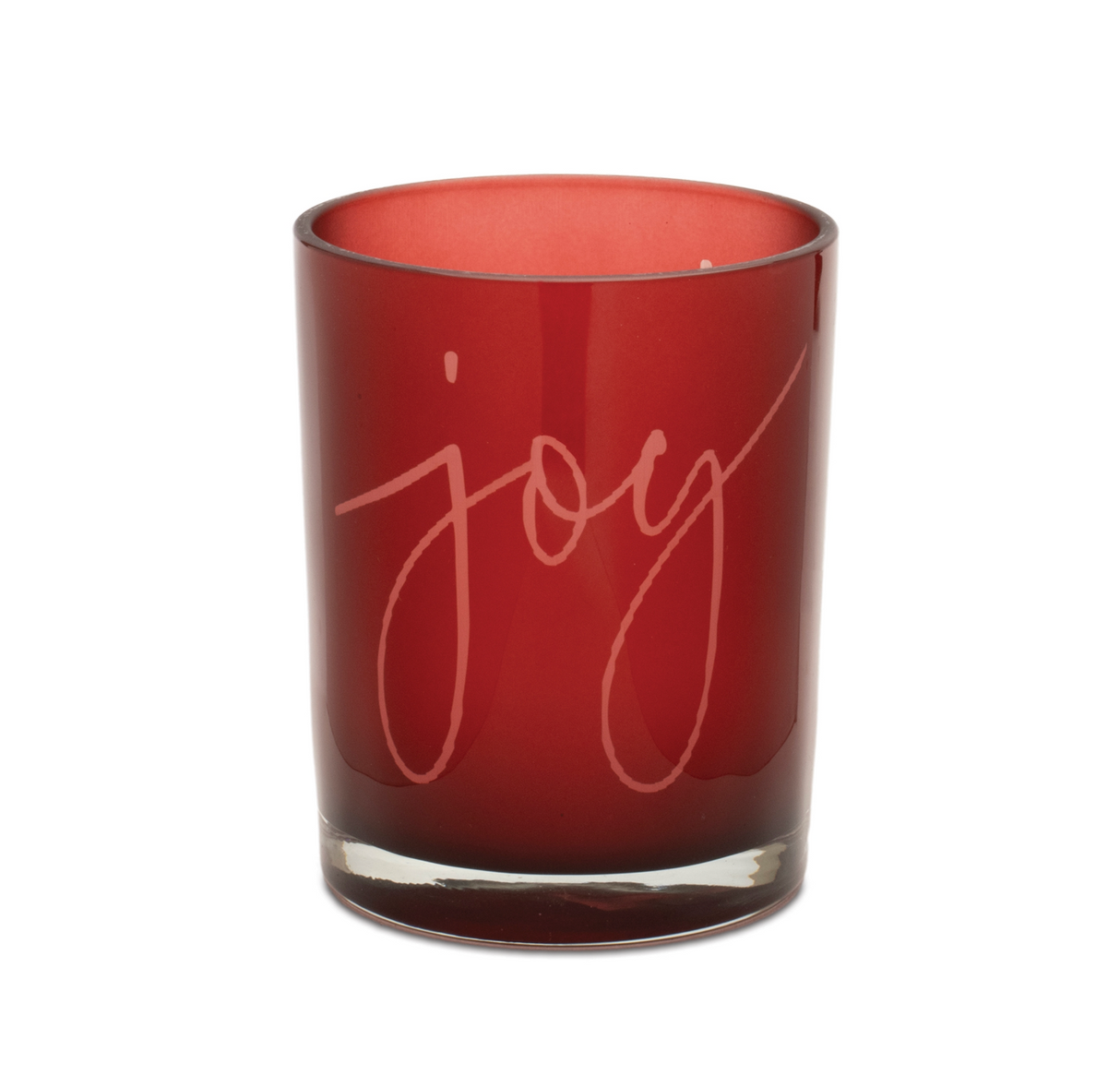 Crimson "Joy" Candle Holder