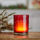 Crimson "Joy" Candle Holder