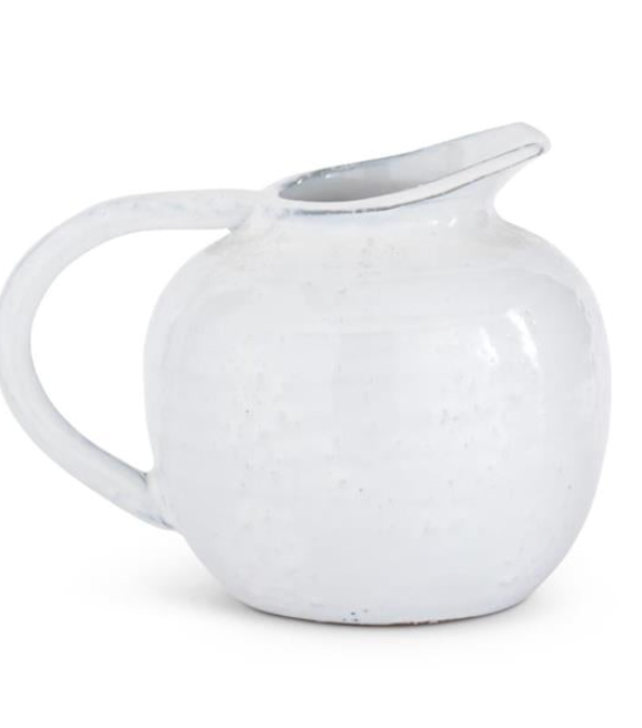 White Kiln Glazed Terracotta Jugs