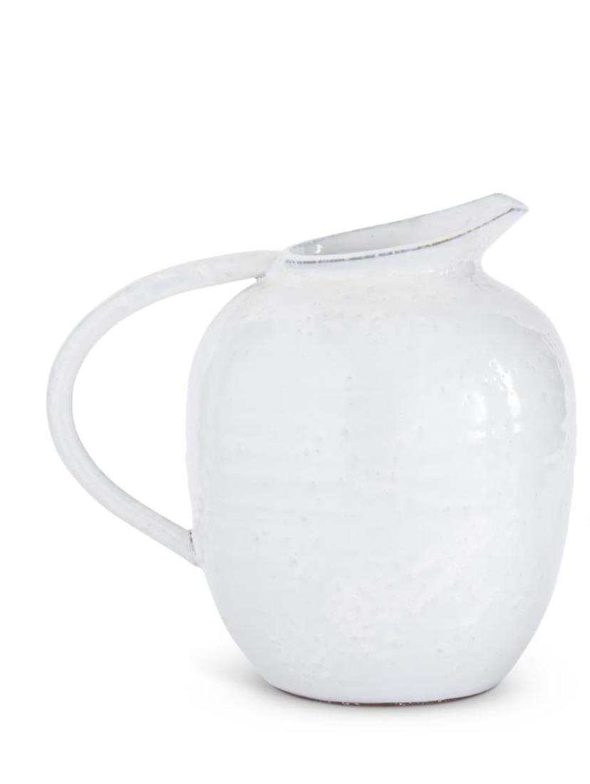 White Kiln Glazed Terracotta Jugs