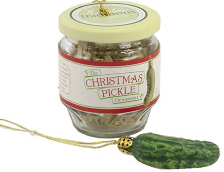 3"H 2PC SET CHRISTMAS PICKLE